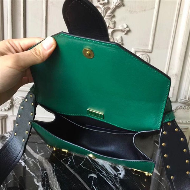 Prada Animalier Lion Head 20cm Bag 1BD089 Calfskin Leather Fall Winter 2017 Bag Collection Green Black