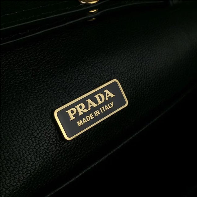 Prada Cahier Astrology Shoulder Bag Suede Calfskin Leather 18cm Fall Winter 2017 Bag Collection Black