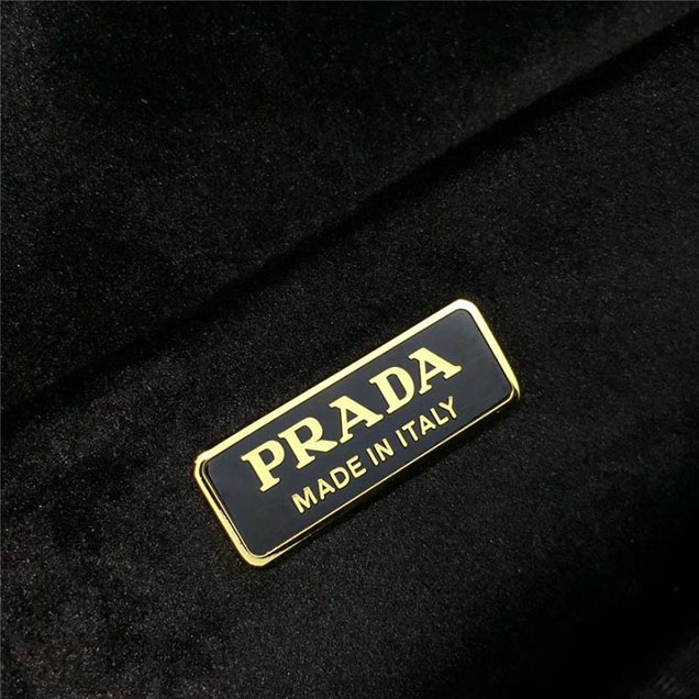 Prada Trompe L'oeil Velvet Cahier Bag 20cm 1BD075 Fall Winter 2017 Bag Collection Green Red
