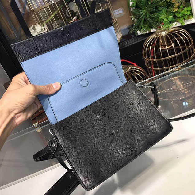 Prada Etiquette Studded Bag 23cm 1BD085 Calfskin Leather Fall Winter 2017 Collection Black