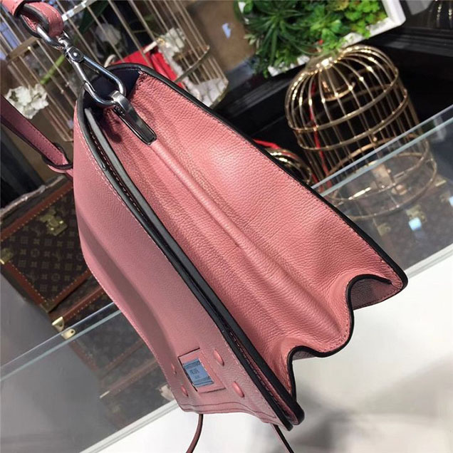 Prada Etiquette Bag 28cm 1BD085 Calfskin Leather Fall Winter 2017 Collection Pink