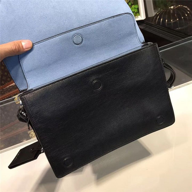Prada Etiquette Bag 28cm 1BD085 Calfskin Leather Fall Winter 2017 Collection Black