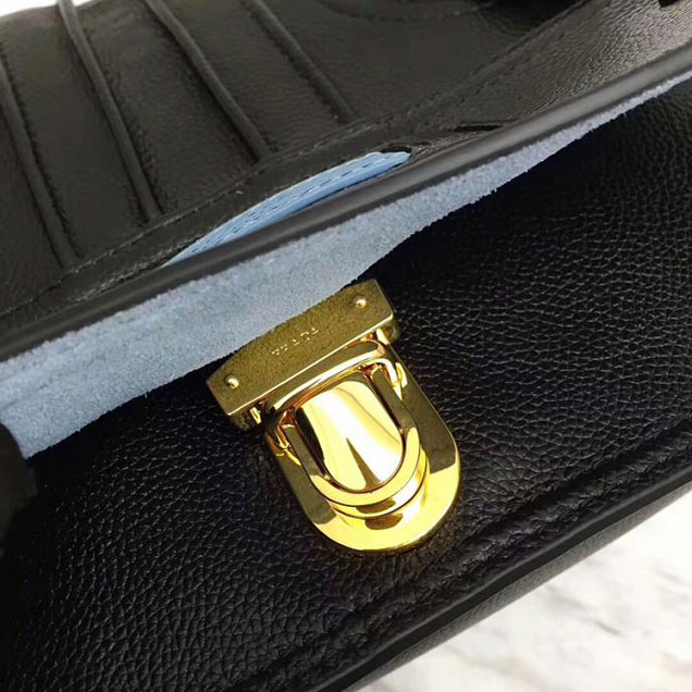 Prada Etiquette Small Glace Calf Shoulder Bag IBD093 Black