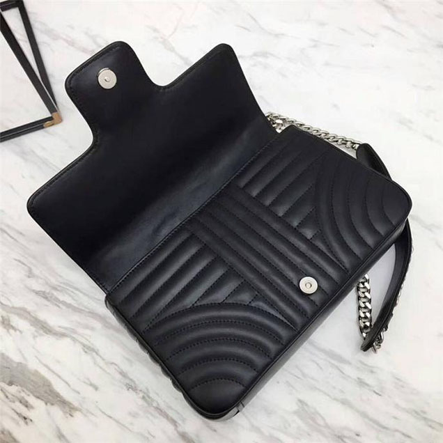 Prada Quilted Leather Shoulder Bag 1BD108 Black