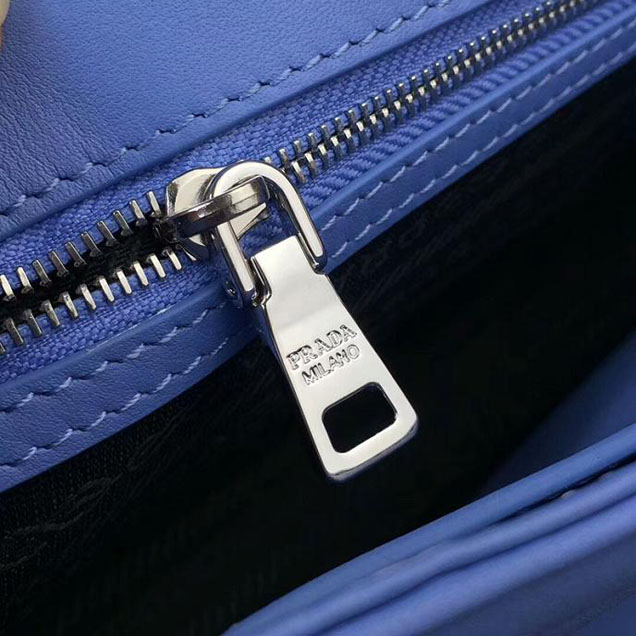 Prada Quilted Leather Shoulder Bag 1BD108 Blue