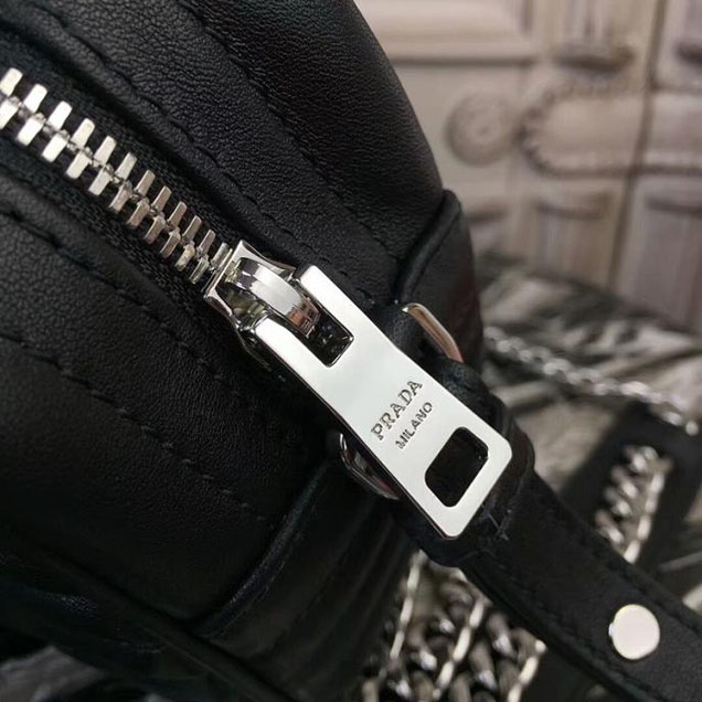 Prada Quilted Leather Camera Bag 1BH083 Black