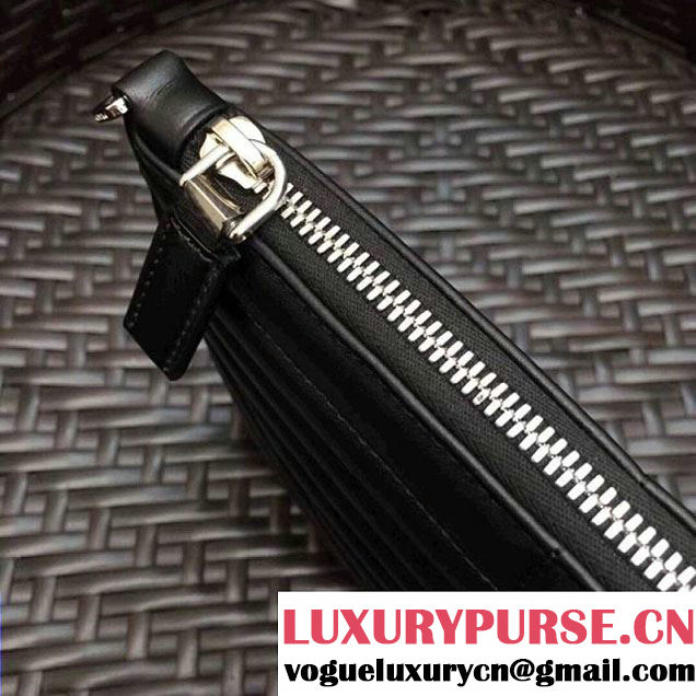 Prada Diagramme Leather Pouch 2NG005 Black 2017 (GYF-7120912 )