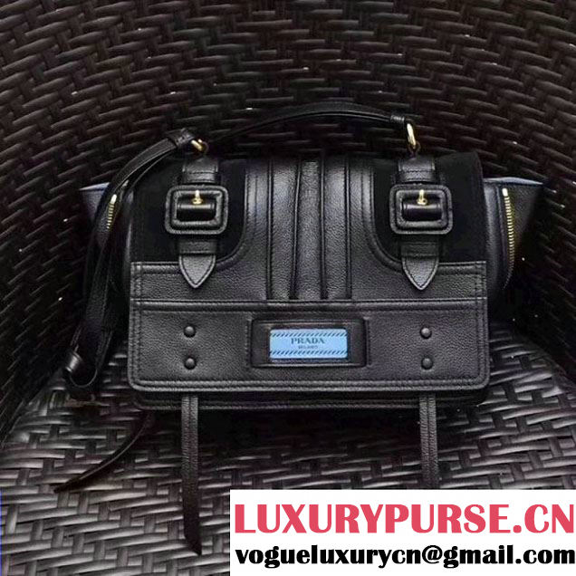 Prada Etiquette Leather Bag 1BD093 Black 2018 (GYF-7120803 )