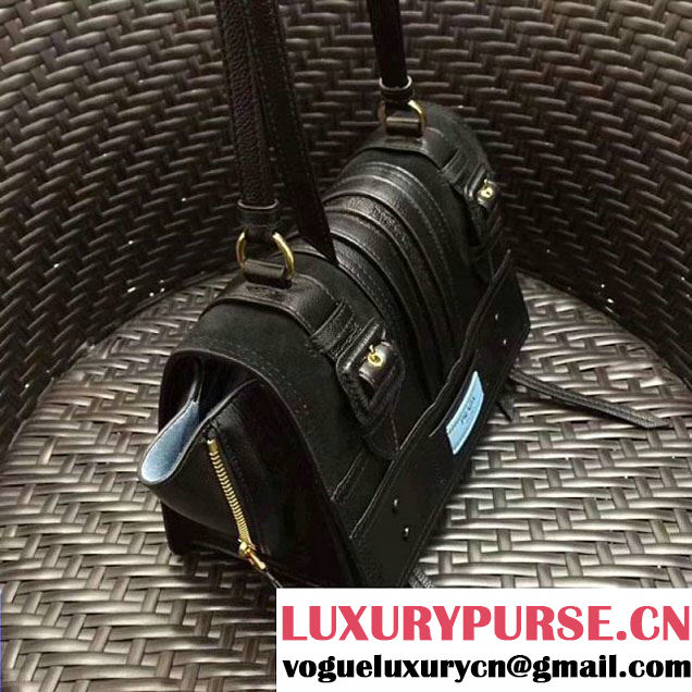 Prada Etiquette Leather Bag 1BD093 Black 2018 (GYF-7120803 )