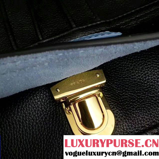 Prada Etiquette Leather Bag 1BD093 Black 2018 (GYF-7120803 )