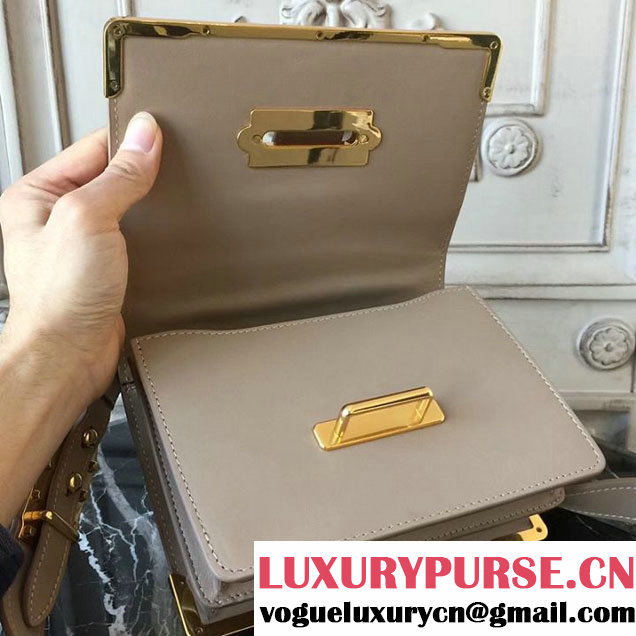 Prada Cahier Shoulder Bag 20cm Calfskin Leather Fall Winter 2017 Bag Collection Beige