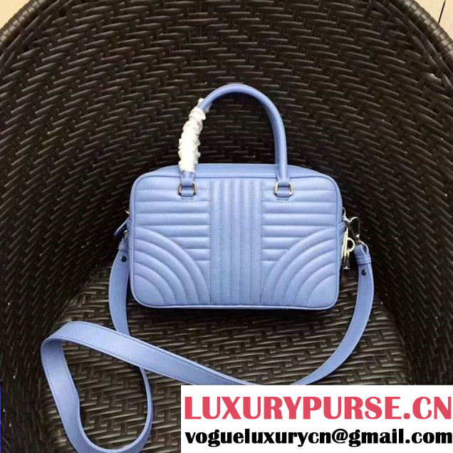 Prada Diagramme Leather Handbag 1BB113 Light Blue 2018 (GYF-7120804 )