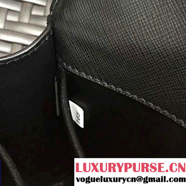 Prada Cahier Leather Shoulder Bag With Crystals 1BH018 Black 2017 (GYF-7120814 )