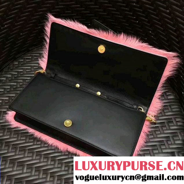 Prada Haircalf Shoulder Bag 1BD078 Pink 2017 (GYF-7120724 )
