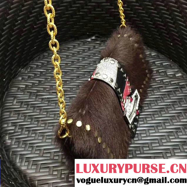 Prada Haircalf Shoulder Bag 1BD078 Coffee 2017 (GYF-7120721 )