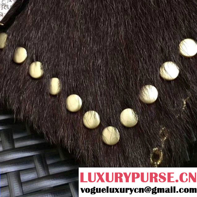 Prada Haircalf Shoulder Bag 1BD078 Coffee 2017 (GYF-7120721 )