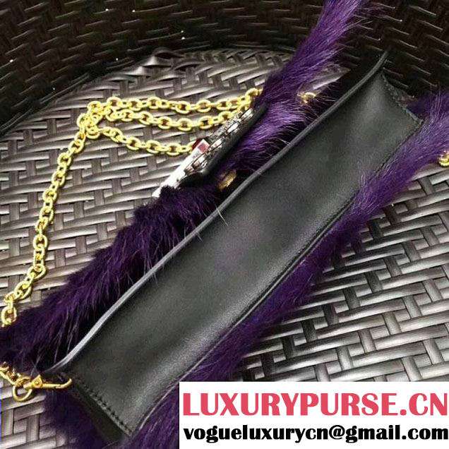 Prada Haircalf Shoulder Bag 1BD078 Purple 2017 (GYF-7120720 )