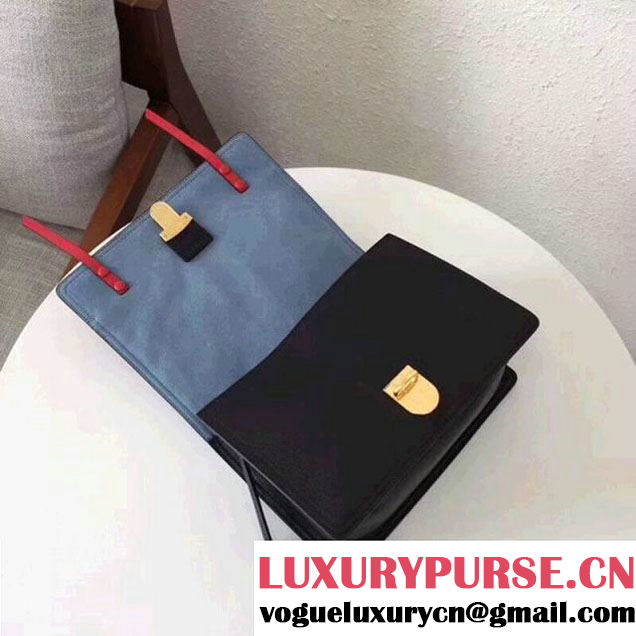 Prada Etiquette Leather Bag 1BD093 White/Black/Red 2017 (GYF-7120718 )