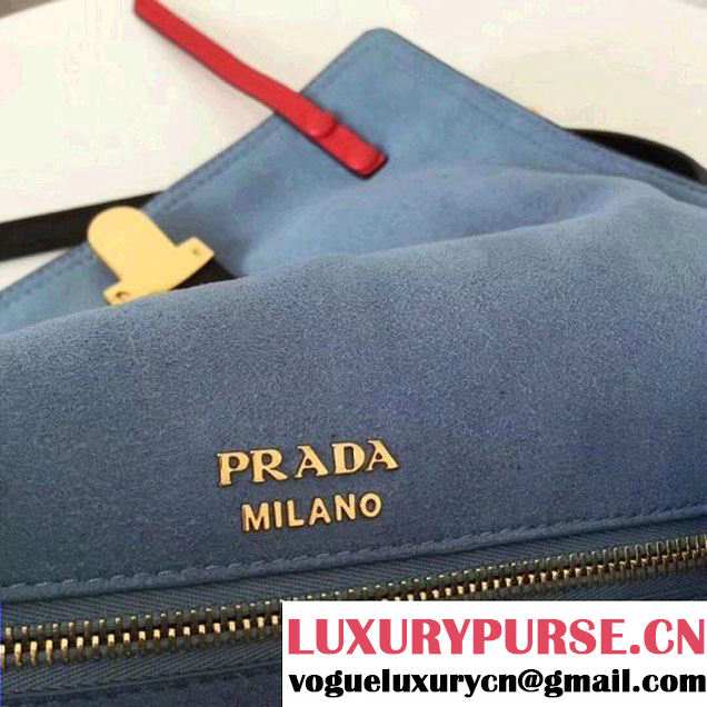 Prada Etiquette Leather Bag 1BD093 White/Black/Red 2017 (GYF-7120718 )