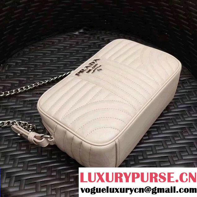 Prada Diagramme Leather Camera Cross-body Bag 1BH083 Light Pink 2017 (GYF-7120702 )