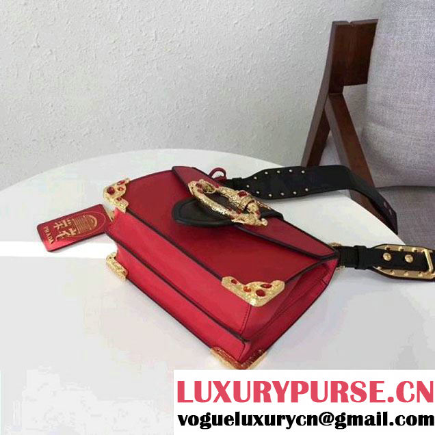 Prada Cahier Leather Bag RongZhai Limited Edtion 1BD103 Red Spring 2018 (GYF-7120833 )