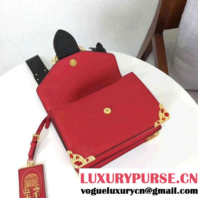 Prada Cahier Leather Bag RongZhai Limited Edtion 1BD103 Red Spring 2018 (GYF-7120833 )