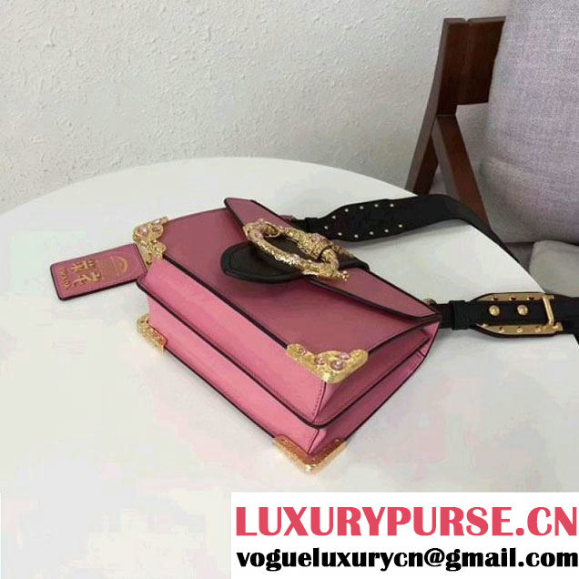 Prada Cahier Leather Bag RongZhai Limited Edtion 1BD103 Pink Spring 2018 (GYF-7120831 )