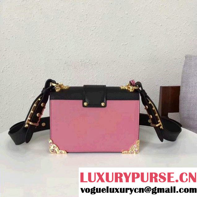 Prada Cahier Leather Bag RongZhai Limited Edtion 1BD103 Pink Spring 2018 (GYF-7120831 )