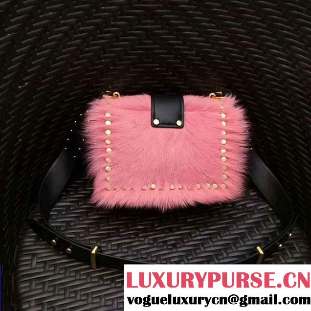 Prada Cahier Calf Hair Bag 1BD045 Pink 2017 (GYF-7120830 )