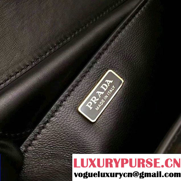 Prada Cahier Calf Hair Bag 1BD045 Black 2017 (GYF-7120829 )