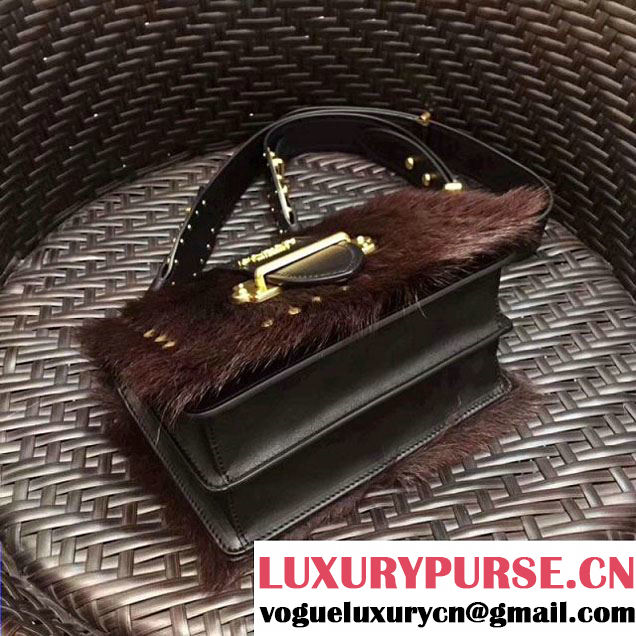 Prada Cahier Calf Hair Bag 1BD045 Coffee 2017 (GYF-7120826 )