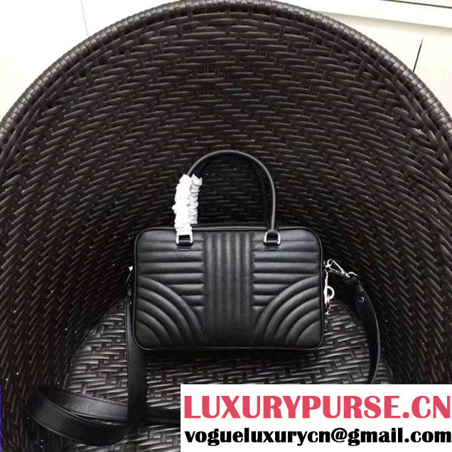 Prada Diagramme Leather Handbag 1BB113 Black 2017 (GYF-7120714 )