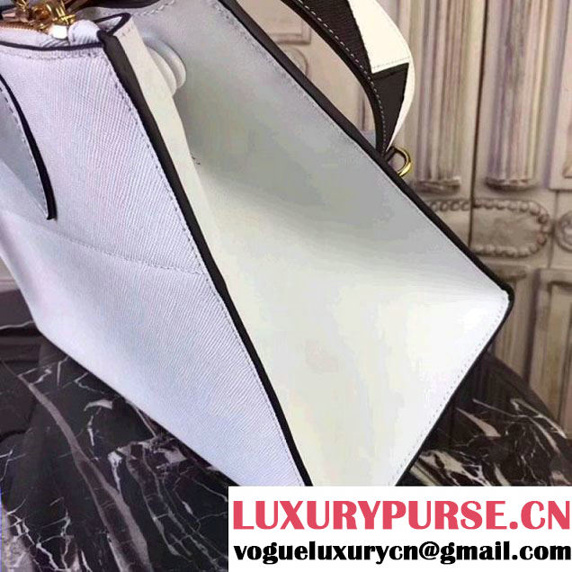 Prada Saffiano Calf Leather Paradigme Bag 1BA102 White 2017 (GYF-7120853 )