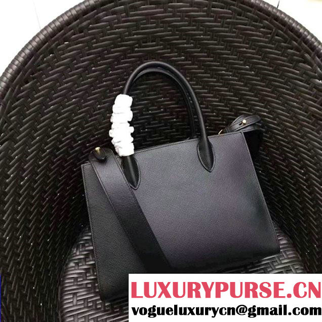 Prada Bibliothèque Saffiano Leather Bag 1BA154 Black 2017 (GYF-7120847 )