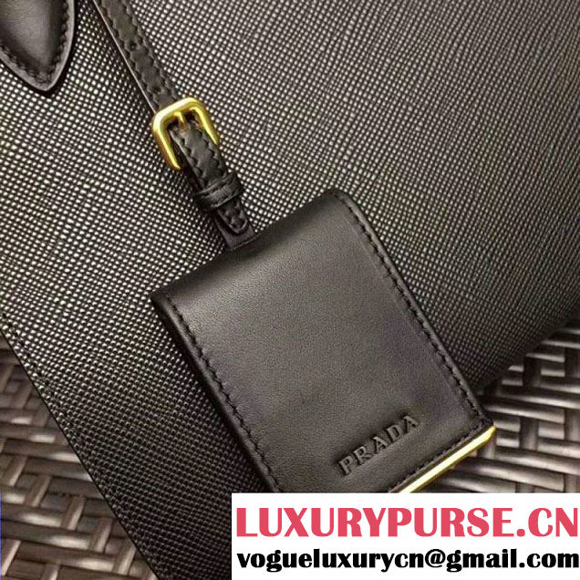 Prada Monochrome Saffiano  Leather Bag 1BA156 Black 2018 (GYF-7120842 )