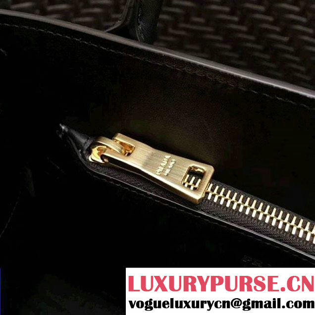 Prada Monochrome Saffiano  Leather Bag 1BA156 Black 2018 (GYF-7120842 )