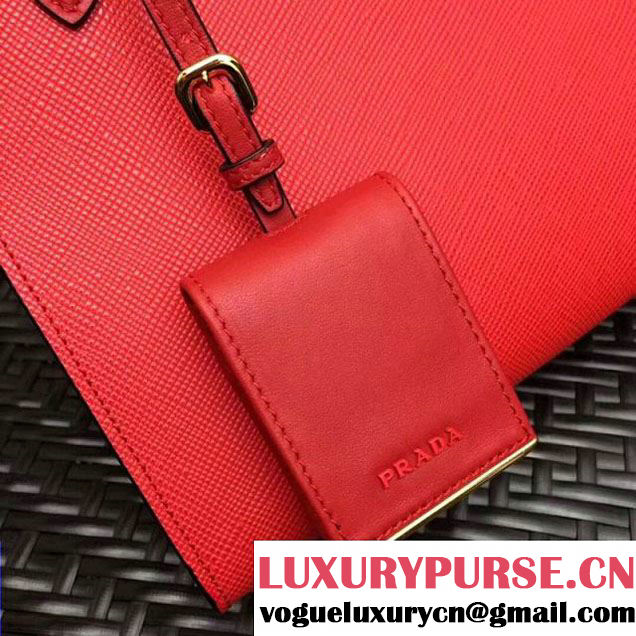 Prada Monochrome Saffiano  Leather Bag 1BA156 Red 2018 (GYF-7120841 )