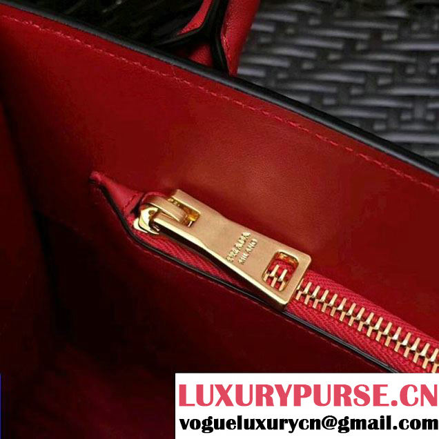 Prada Monochrome Saffiano  Leather Bag 1BA156 Red 2018 (GYF-7120841 )