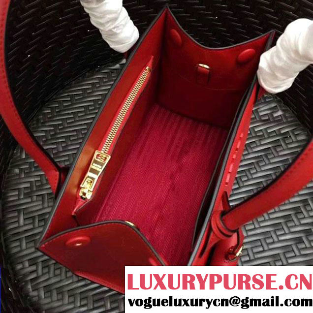 Prada Monochrome Saffiano  Leather Bag 1BA156 Red 2018 (GYF-7120841 )