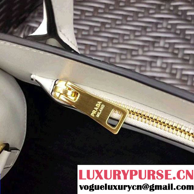 Prada Monochrome Saffiano  Leather Bag 1BA156 White 2018 (GYF-7120840 )