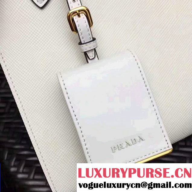 Prada Monochrome Saffiano  Leather Bag 1BA156 White 2018 (GYF-7120840 )