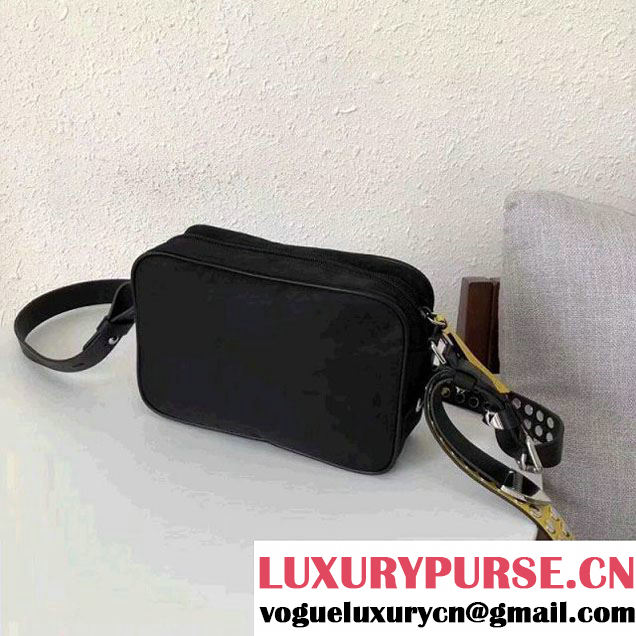 Prada Studded Nylon Camera Bag Black/Yellow Spring 2018 (GYF-8011231 )