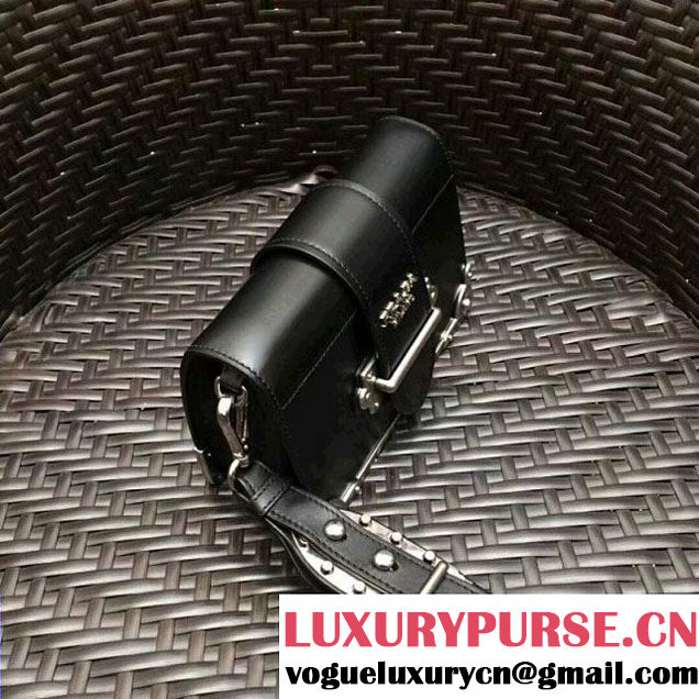 Prada Cahier Leather Clutch Bag 1BH018 Black 2018 (GYF-8011225 )