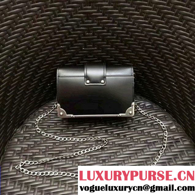 Prada Cahier Leather Clutch Bag 1BH018 Black 2018 (GYF-8011225 )