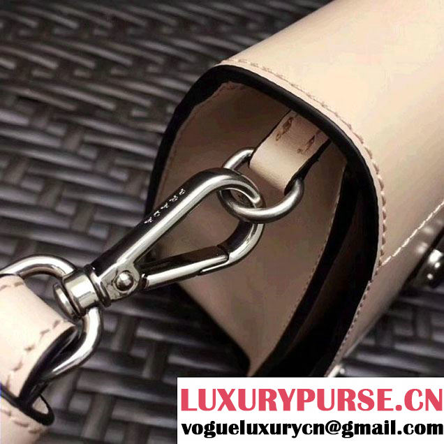 Prada Cahier Leather Clutch Bag 1BH018 Nude 2018 (GYF-8011224 )