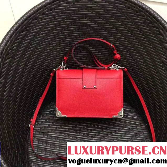Prada Cahier Leather Shoulder Bag 1BD095 Red 2018 (GYF-8011222 )