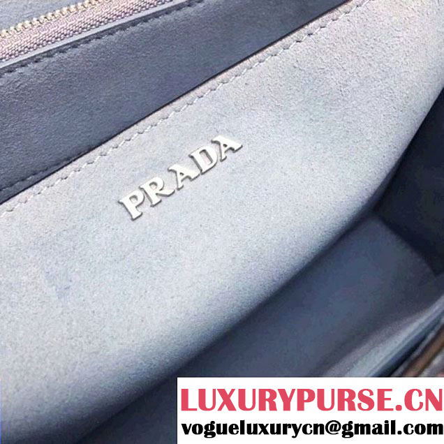 Prada Cahier Leather Shoulder Bag 1BD095 Blue 2018 (GYF-8011221 )