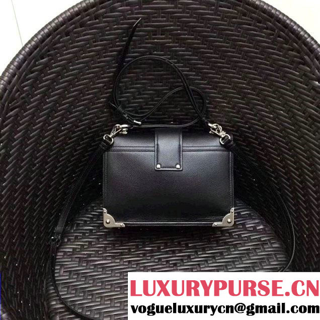 Prada Cahier Leather Shoulder Bag 1BD095 Black 2018 (GYF-8011220 )