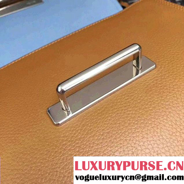 Prada Cahier Leather Shoulder Bag 1BD095 Brown 2018 (GYF-8011217 )