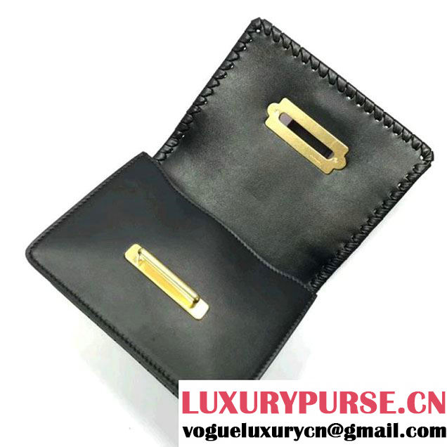 Prada 1BD045 Braided Croco Pattern Calf Leather Cashier Bag Yellow/Black 2017 (A098-8011724 )